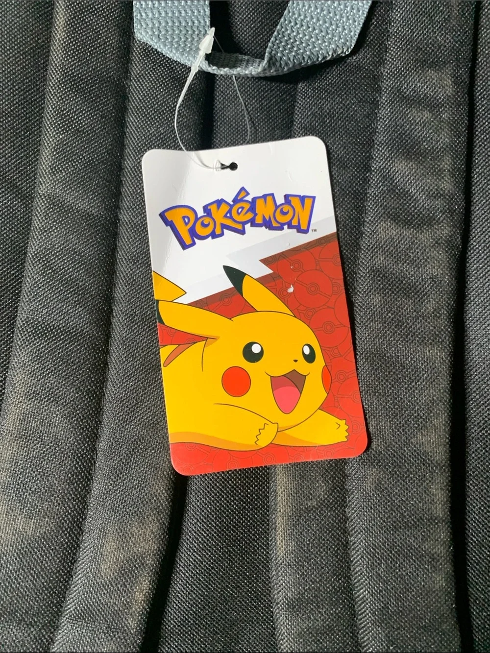 Black Pikachu Patterned Backpack